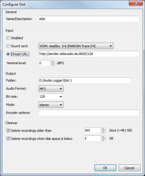 mAirList LOGGER SLOT